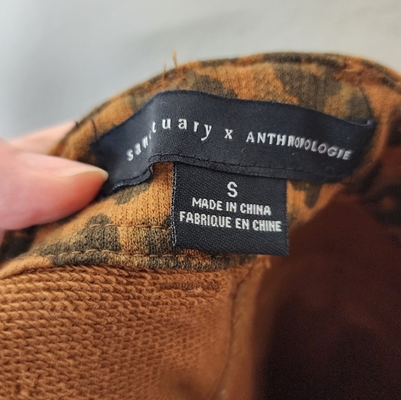 Sanctuary x Anthropologie Leopard Print Joggers S - Picture 4 of 5